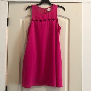 Hot pink dress
